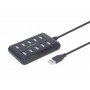 Hub 10 Porte Usb Nero (Uhb-U2P10P-01)