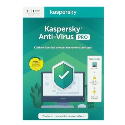 Software Antivirus Pro 2020 3 Clnt 1 Anno (Kl1171T5Cfs-20Slimpro)