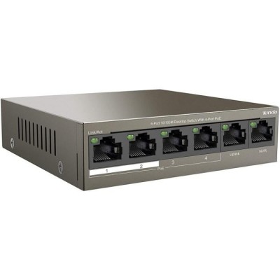 Switch Rete 6 Porte 10/100 - 4 Porte Poe (Tef1106P4-63W)