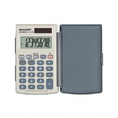 Calcolatrice Tascabile 8 Cifre Con Custodia (Sh-El243Eb)