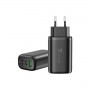 Caricabatterie Usb-C/Usb-A 65W Fast Charge (Tm-P937-Bk) Nero